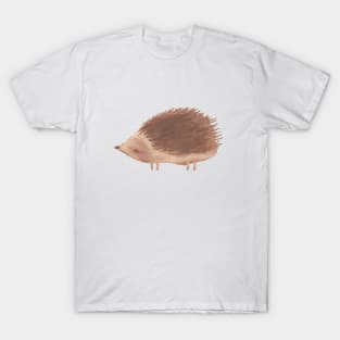 Little Forest Cute Hedgehog Illustration T-Shirt